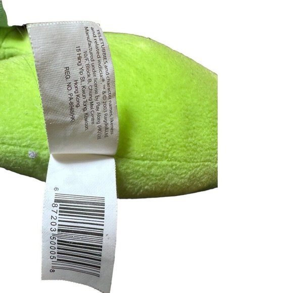 Teletubbies Dipsy green plush stuffed animal toy 11" 2003 Elephant Hologram - Picture 3 of 4
